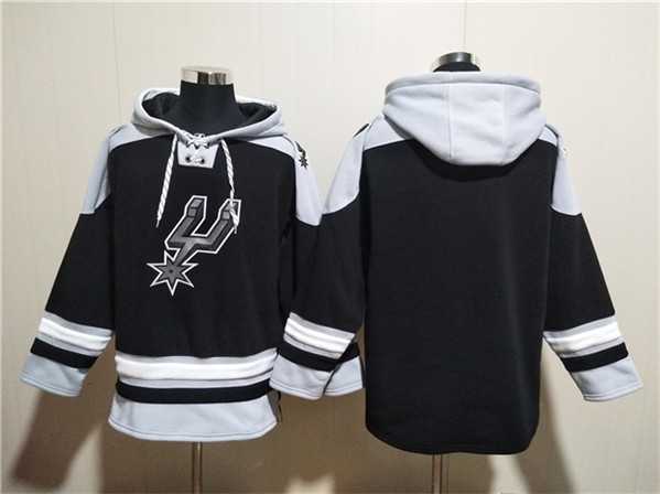 Men's San Antonio Spurs Blank Black Ageless Must-Have Lace-Up Pullover Hoodie,We sell and wholesale Men's San Antonio Spurs Blank Black Ageless Must-Have Lace-Up Pullover Hoodie on line form chian!